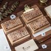 Daily Life 18 Beech Wood Seal Set Box Diy Diary Decoration Material Stamp Wooden Box Seal Kawai Stationery Lovely Gift Supplies