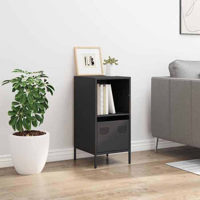VidaXL Black Buffet 35x39x73.5 Cm Cold-Rolled Steel, Storage Furniture, Kitchen Storage Furniture, Furniture 851352