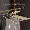 Wieszak na spodnie w kształcie gęsi, antypoślizgowy, z klipsami w kształcie Z do przechowywania w szafie