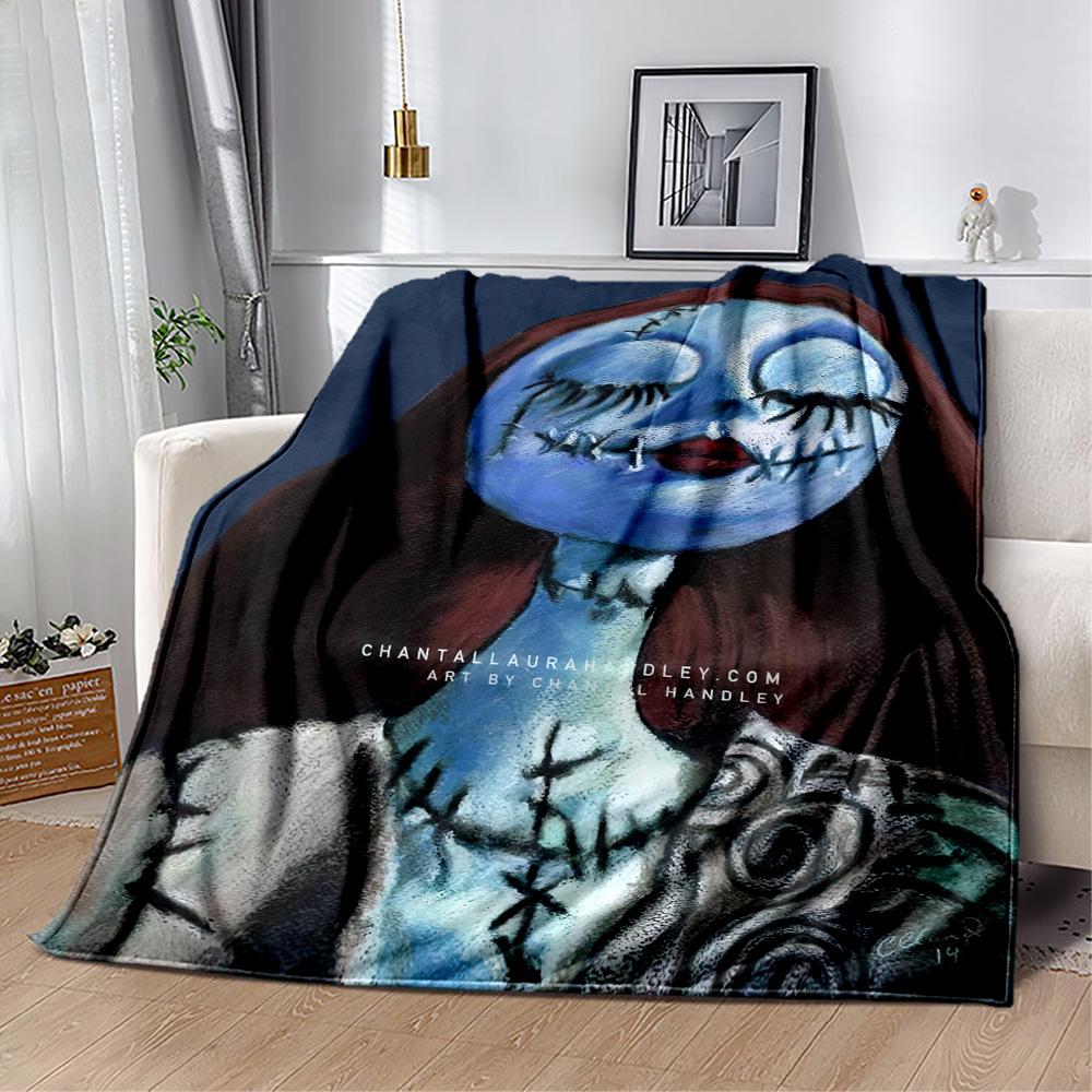 Christmas Nightmare Blanket Soft Warm Cozy Perfect for Livingroom Office Chair All-Season Use Playful Design Perfect Gift for Relatives and Friends