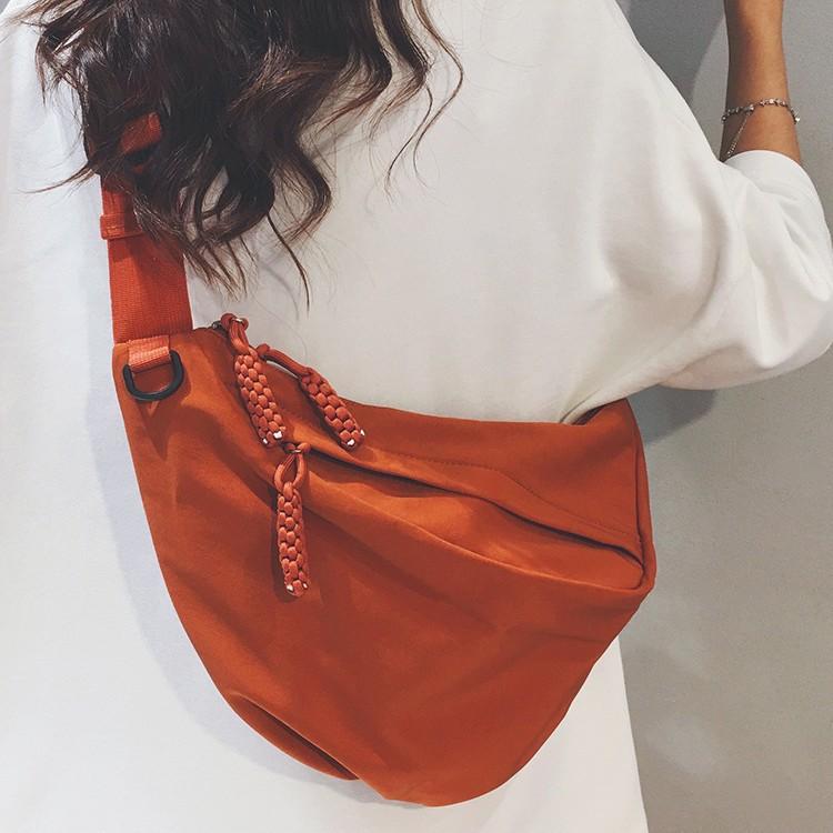 Women s Crossbody Bag Large Capacity Fashi Sports Sling Bag Men s Trendy Student Versatile Commuting Travel Bag оранжевый