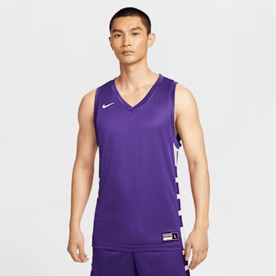Nike Dri Fit ElitePower Basketball Jersey Men s Team Purple XS