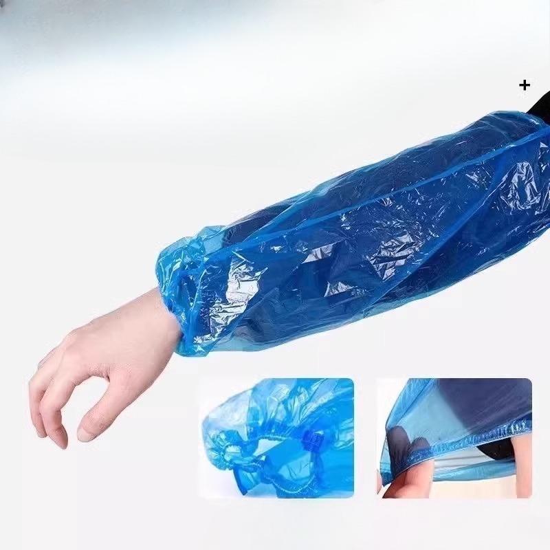 One-time Disposable Plastic Sleeves with Waterproof, Oil-proof and Wear-resistant Properties, Thickened for Use in Kitchen Vegetable Washing.