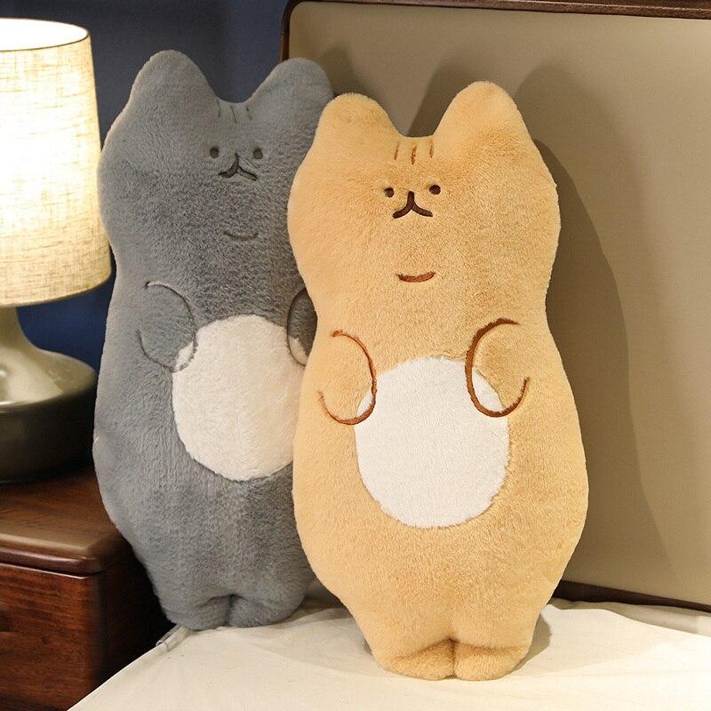 1pc 70cm Kawaii Creative Cat Peluche Toys Cute Stand Lying Cat Pillow Soft Sofa Cushion Dolls Stuffed For Girls Children Gifts