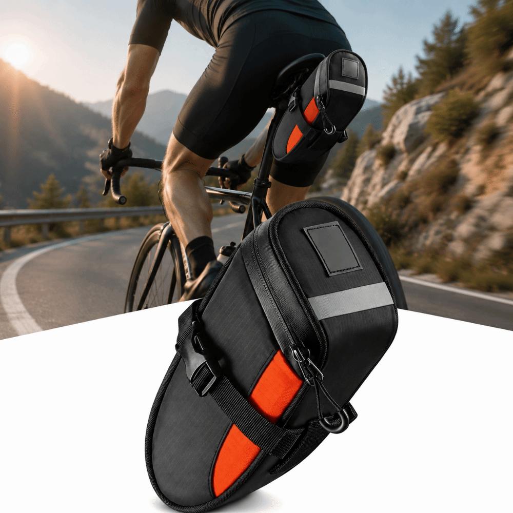 With Reflective Bike Saddle Bag 1.2L Capacity Bicycle Seat Bag  Under Seat Storage