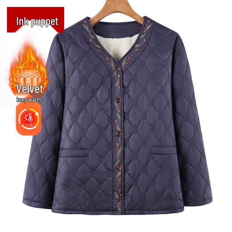 

Женская зимняя куртка большого размера с флисовой подкладкой и хлопковым утеплителем 7XL