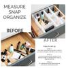 Customizable Drawer Organizer Set 3 Interlocking Dividers Easy Storage Tidy Modular Design Ideal Bedroom Kitchen Office