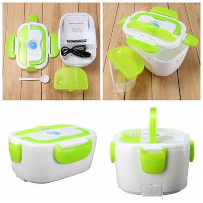 12V Tragbare Elektrische Heiz-Lunchbox Speisenwärmer Reis Abendessen Lebensmittelbehälter
