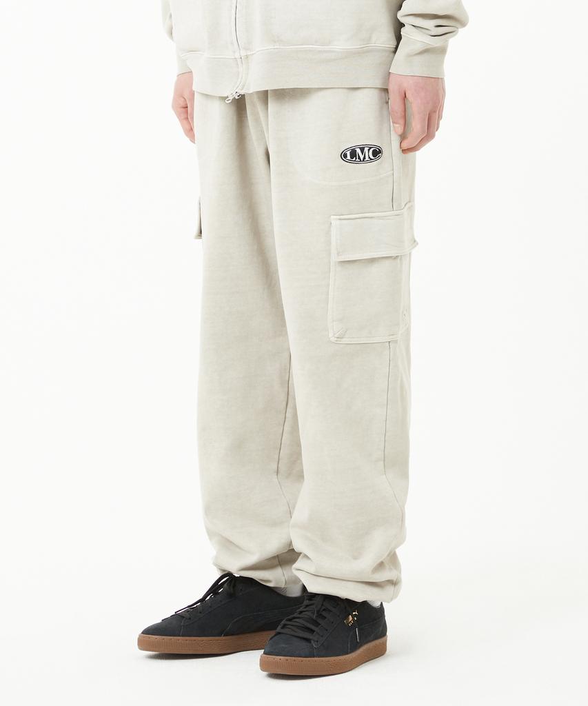 LMC Oval Overdyed Cargo Sweat Pants Beige