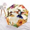1 PC Automatic Folding Umbrella - Hummingbirds Floral Pattern, Portable & Foldable Design with 8 Ribs, Christmas Birthday Gifts