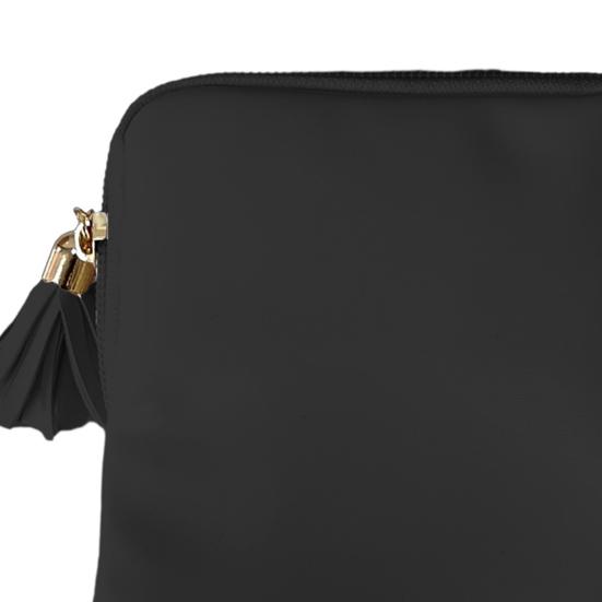 Pouzdro organizéru na šperky z umělé kůže Přenosná taška na uložení hodinek, náušnic, náhrdelníků, náramků a prstenů Sametová podšívka Kapsička na šperky s kapsami