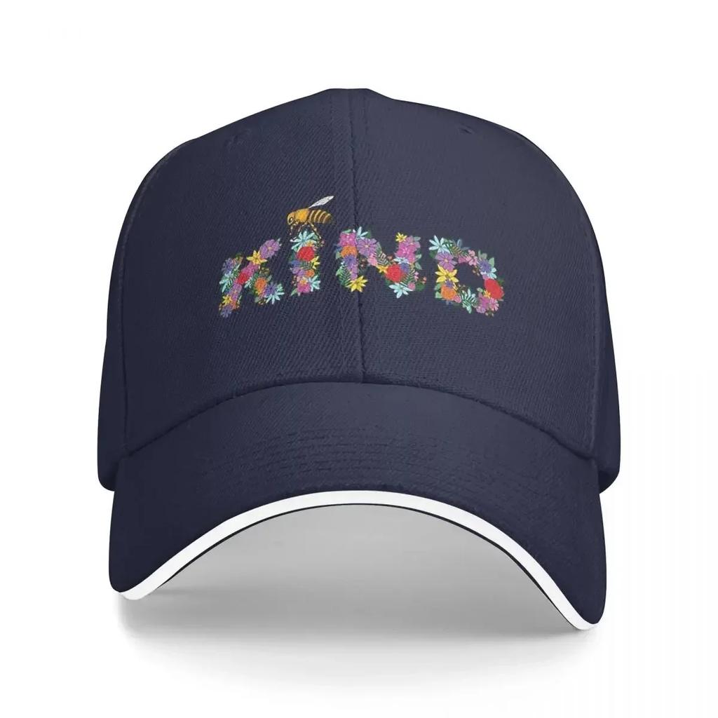 New Bee Kind Cap Fashion Casual Baseball Caps Adjustable Hat Hip Hop Summer Unisex Baseball Hats Customizable Polychromatic