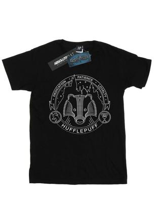 Camiseta feminina de algodão Hufflepuff Seal