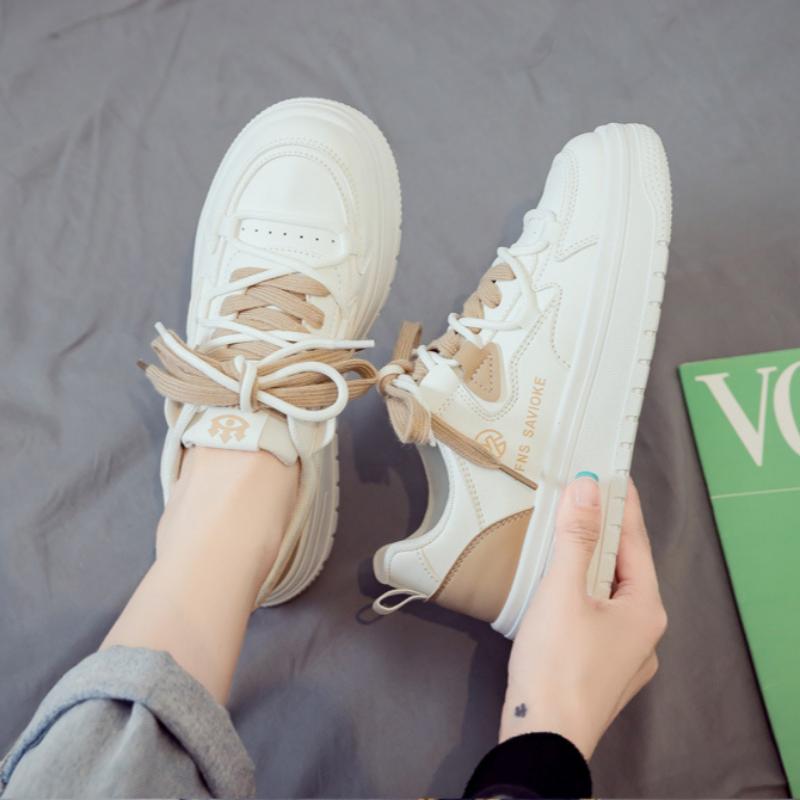 Spring Women's White Shoes Breathable Versatile Sports Casual Dad Shoes Sneakers