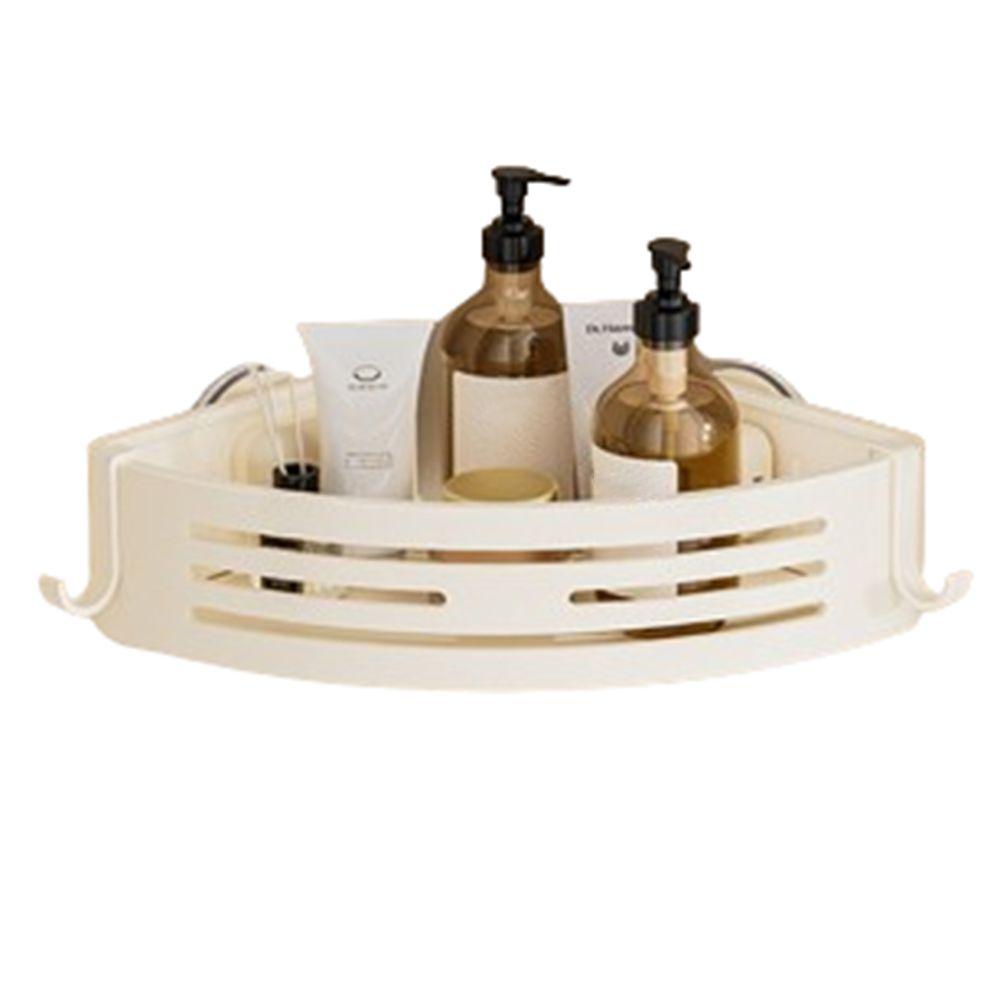 Practical Shower Storage Rack Triangle Corner Shower Rack Suction Cup Bathroom Shelves  Household