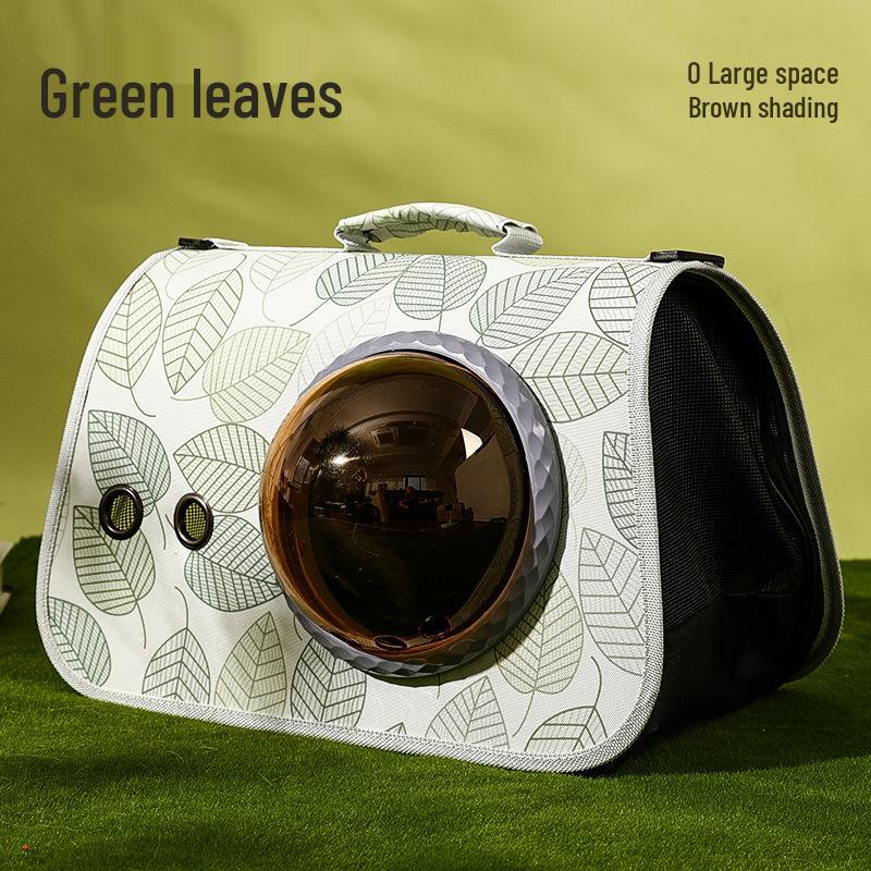 Portable Cat Backpack with Transparent Space Cover for Travel