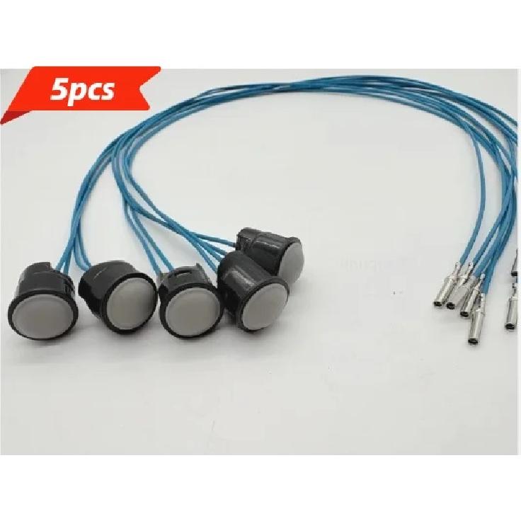 5PCS Grey 2-Line Excavator Joystick Push
