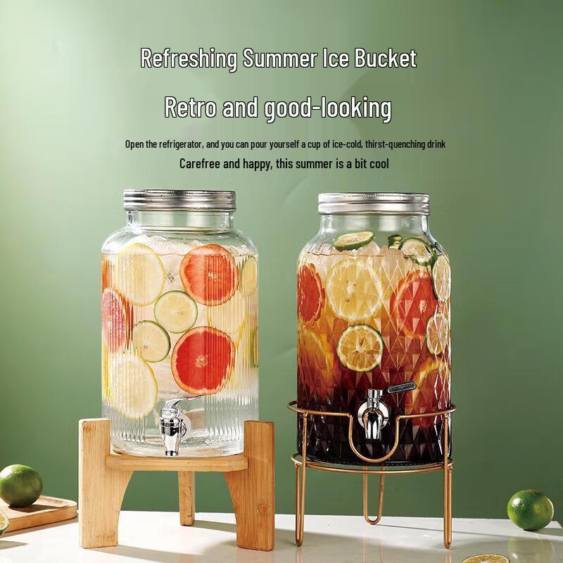 Xiyao 8L Glass Beverage Dispenser with Spigot