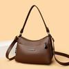 PU Umhängetasche Damen Achseltasche Tasche für Mütter mittleren Alters Umhängetasche