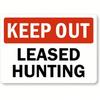 AluWeatherproof No Trespassing Sign 8x12 Inch Metal Hunting Warning Outdoor