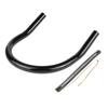 Bucle de Aro Soporte de Marco de Asiento Trasero de Motocicleta de 210 MM con Luz LED Accesorio DIY Negro Curvado