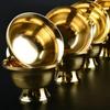 1Pc Golden Home Pure Copper Drinking Bowl Brass Auspicious Tibetan Holy Water Cup Tea Creative Decorative Buddhist Gift