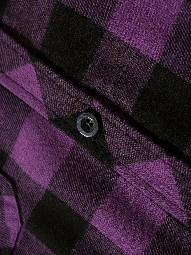 Camicia con Cappuccio a Quadri Rossi e Neri Trendy da Uomo - Capo Esterno Casual a Vestibilità Larga per Primavera & Autunno 2026
