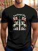 Unisexs St Georges Day T Shirt Medieval Knight Sword Horse Graphic Summer Tee
