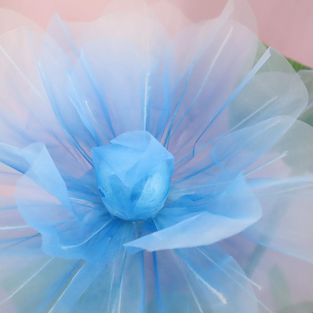 40cm Künstliche Rosenblüten Riesige Gaze Großer Blütenkopf Kunstblumen Bodenaufsteller Hochzeit Landschaftsgestaltung Garnblume
