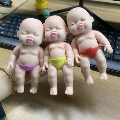 Bambola Giocattolo Antistress con Accessorio Mutandina Rimovibile Bambini Portatili Bianco Nero