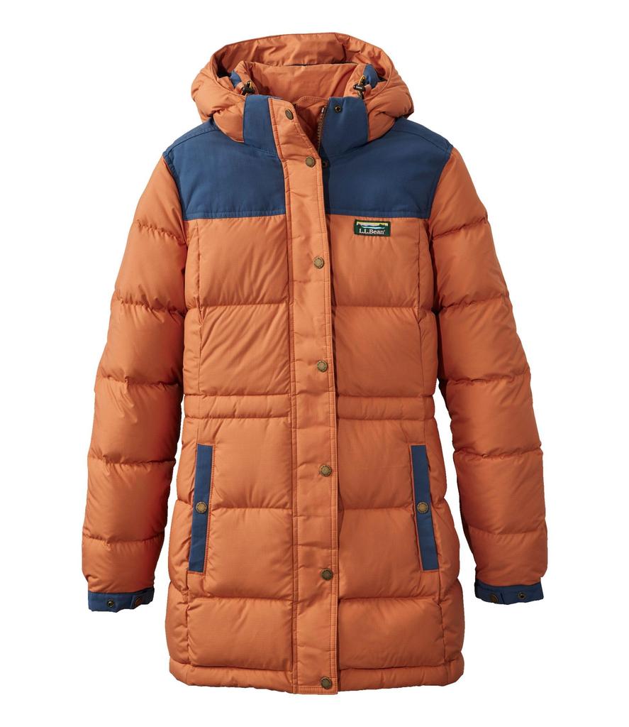 Mountain Classic Down Color Block US Fit Petite L Mariner Multicolor 1000201225 [LLBE] Women's Parka, Auburn/Bright SizeL