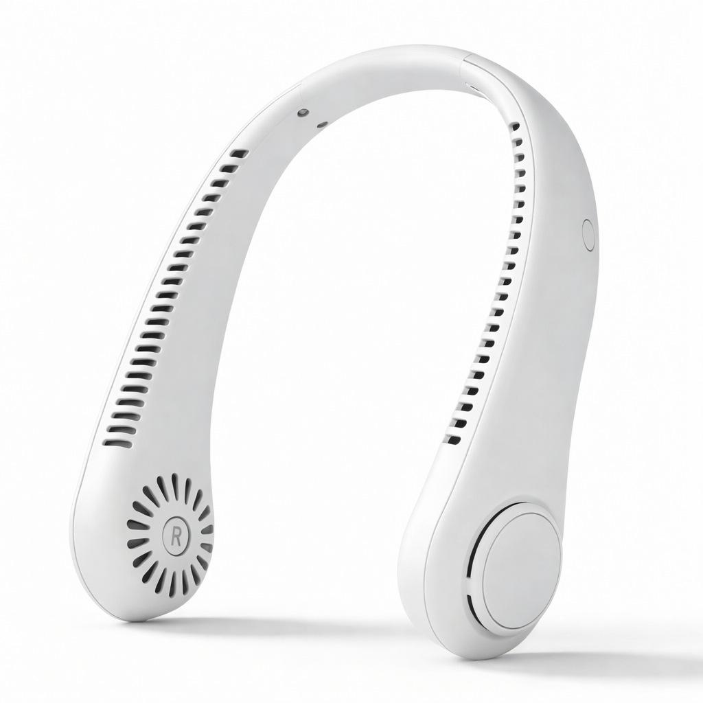 2026 New Arrivals 1200Mah Usb Portable Neck Fan Rechargeable Mini Charging Fan Outdoor Quick Cooling Sports Style Hands-Free