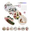 4Sets Christmas Embroidery Kit For Adults Beginners DIY Cross Stitch Starter Kit Christmas Decoration Ornaments Gifts