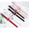 Fashion Women Watches Bracelet Necklace Earrings Ring Set Flowers Ladies Belt Watch Casual Leather Quartz Wristwatch Clock Gifts