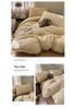 Blogger Style Cotton Striped Bedding Set - 4-Piece Duvet & Sheet Set, Home & Student Use