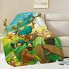 W-Wakfu Game Blanket Flannel warm comfort soft plush blanket For Picnic Beds Sofas Homes And Bedrooms