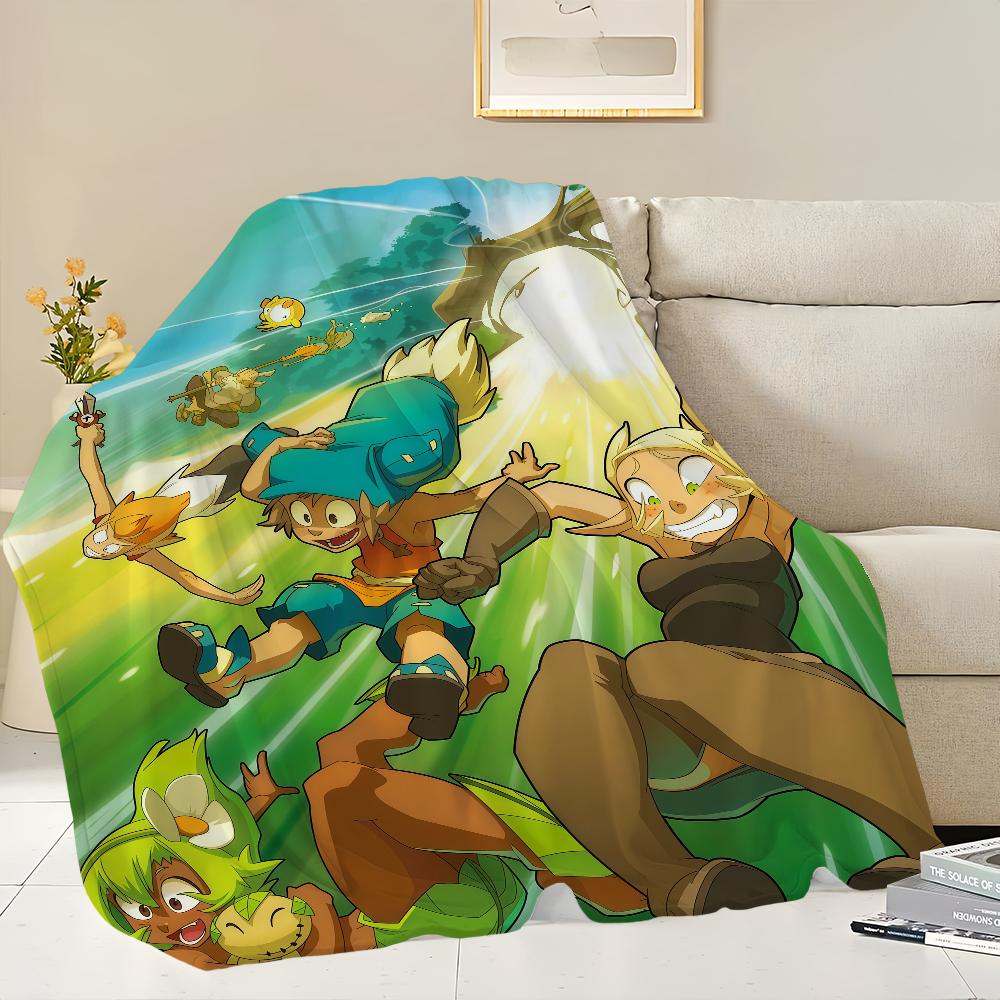 W-Wakfu Game Blanket Flannel warm comfort soft plush blanket For Picnic Beds Sofas Homes And Bedrooms