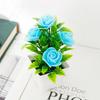 Artificial Plants Small Bonsai Home Christmas Wedding Decoration Fake Flowers Rose Potted Ornament Office Garden Desk Accessory