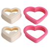 2PCS Sandwich Cutter Bread Mold Heart Shape Cookie Maker Bread Mold for Kids and Family Kitchen Tools