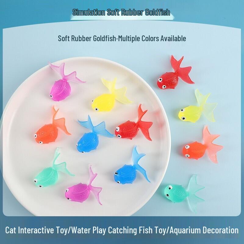 Bath-Time Fishing Toy: Small Goldfish for Kids
