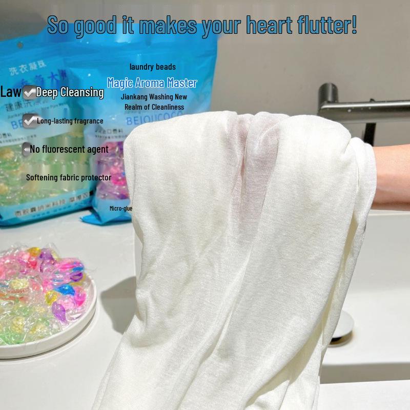 5D Fragrant Laundry Pods: Softening, Long-Lasting Scent Beads for Fresh Clothes - Camellia Colorful