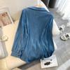 Shirt for Women Summer Oversize Cotton Loose Blouse Casual Long Sleeve Pullover Soft Loose Shirt Top