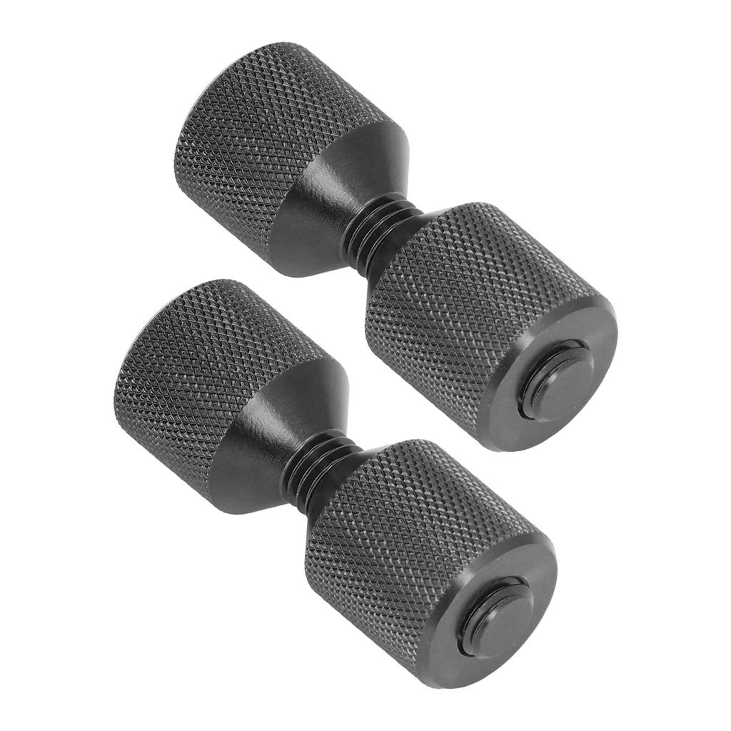 2 Stück Flanschausrichtstift Eloxal Aluminium 1-1/8 Zoll Flansch Doppellochstifte Set für 0,5 bis 14 Zoll 150LB Flansche Schwarz