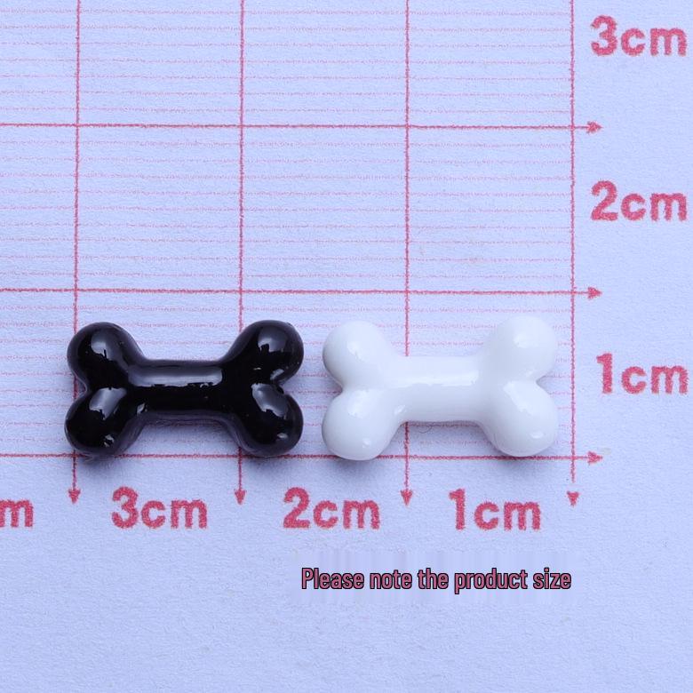 Mini Black & White Cartoon DIY Ornament Accessories Hair Clip Material Pack