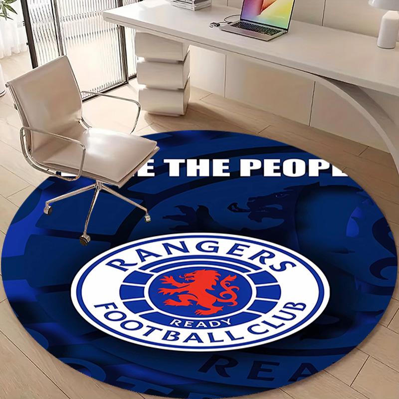 1pc Football Team (40) Design Printed Area Round Carpet for Bedroom Living Room Home Decor Rugs Mat Non Slip Mat Rug for Bedside
