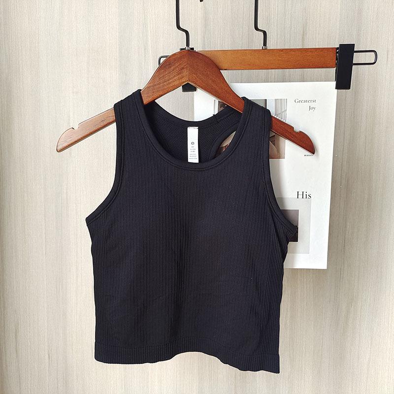 

Женский спортивный жилет LULU Ebb Style: Дышащий топ для йоги с эффектом «обнажённой кожи» и нагрудными вкладышами Medium