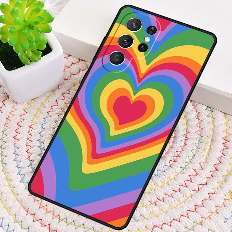 Gay Lesbian LGBT Rainbow Pride soft Silicone Phone Case For Samsung Galaxy note 10 pro S26 S24 S23 S22 S21 Plus S25Ultra Cover