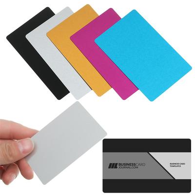 50 Pcs/Set Smooth Aluminum Business Visit Business Card Blank Metal Carte Name Cards
