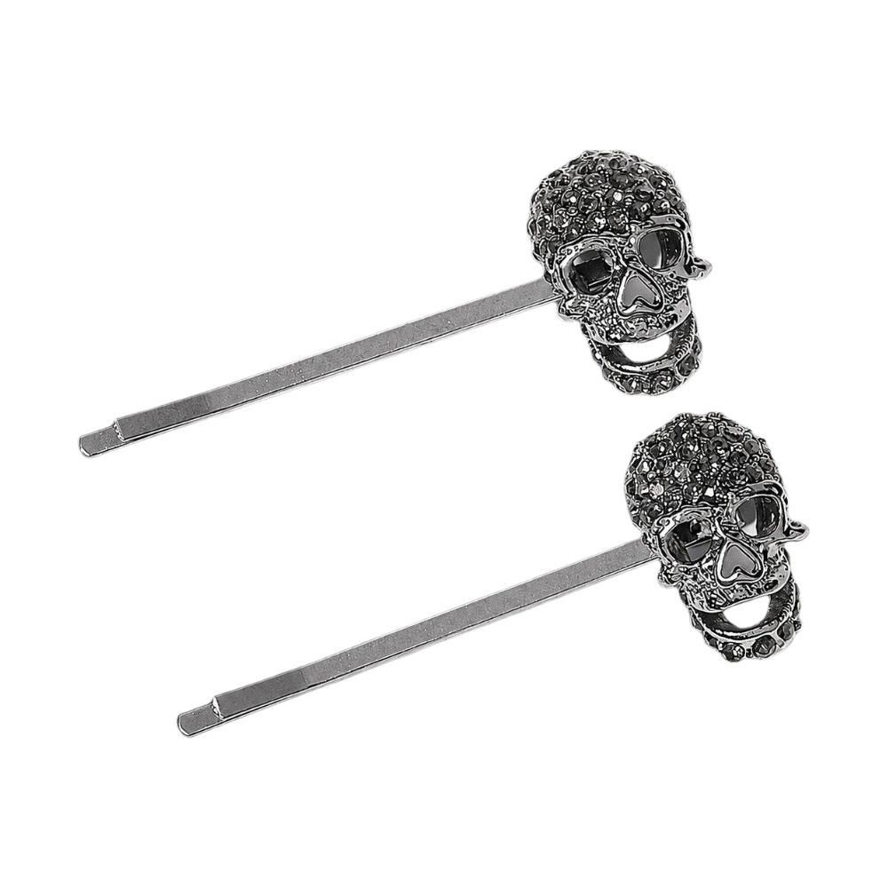 Spider Bangs Clip Black Halloween Hair Clips Creative Rhinestone Barrettes  Halloween Festival