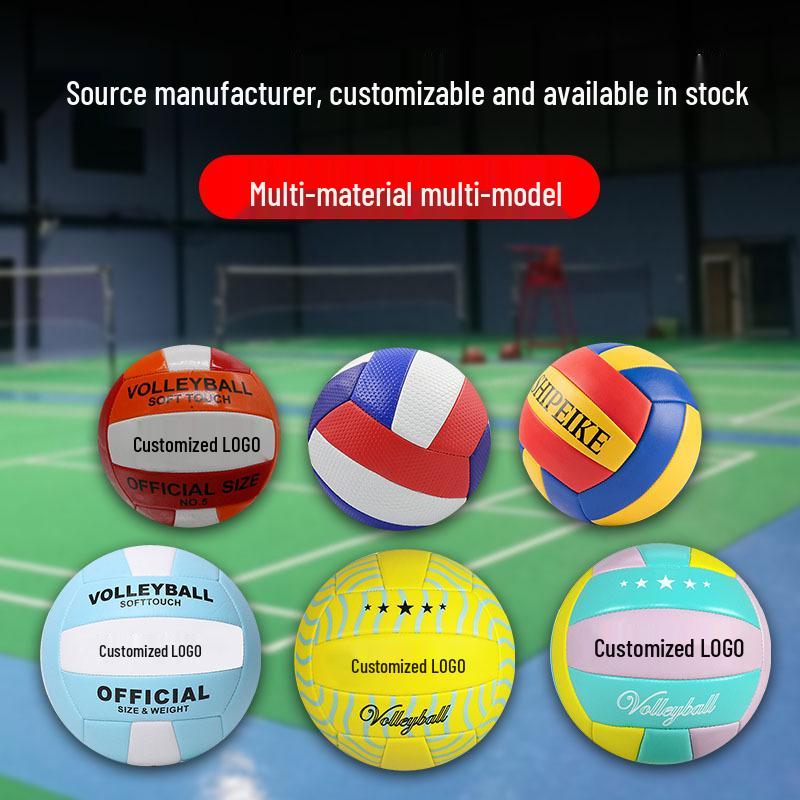 Durable PVC Non-Slip Volleyball: Soft Machine-Sewn, Multi-Style for Indoor & Outdoor Training